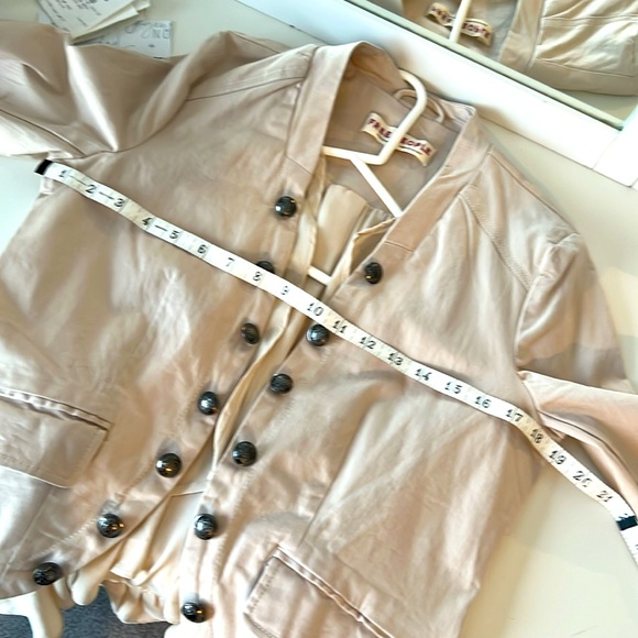 Free People Ruffles Romance Jacket Military Style Button Front NWT - Picture 14 of 14